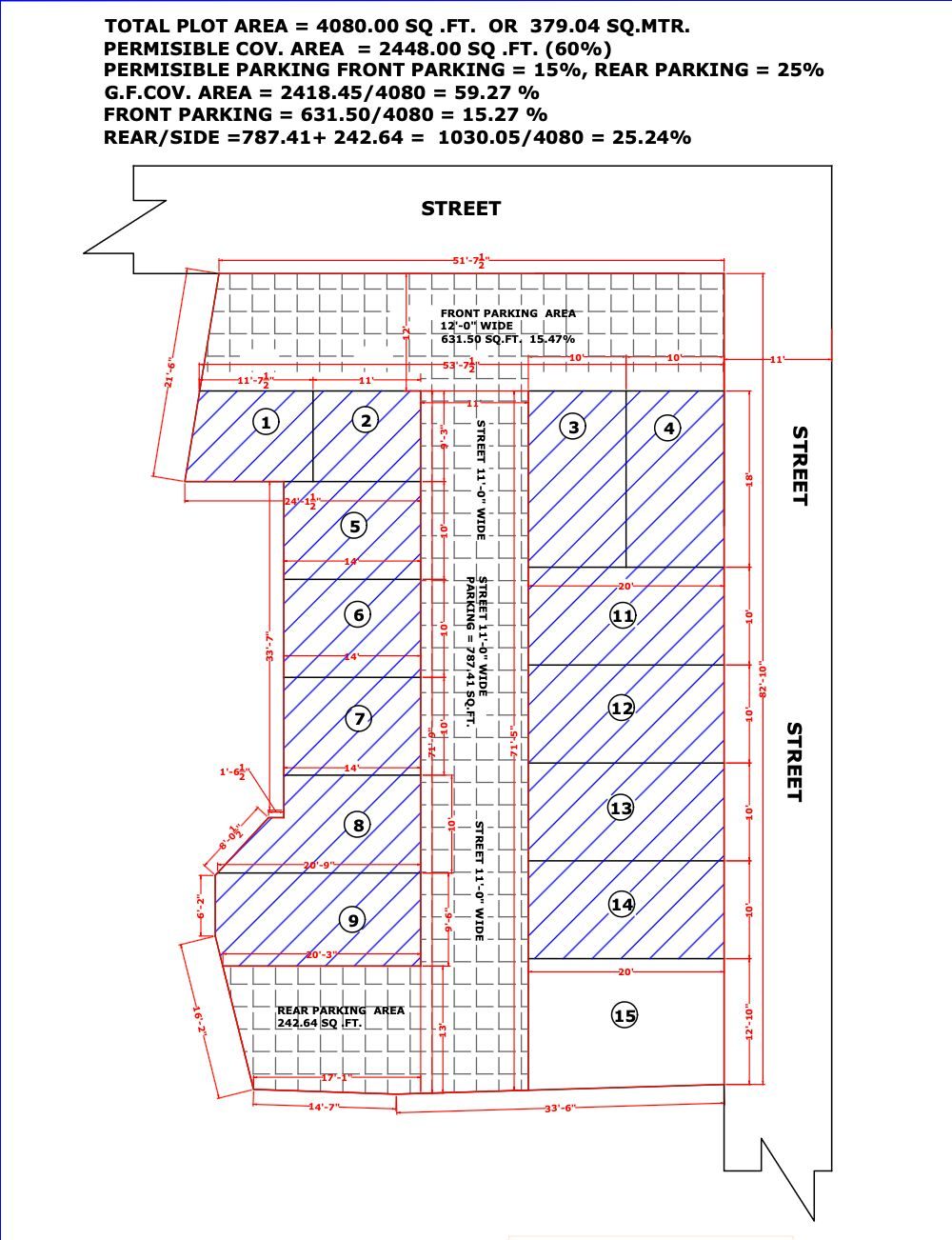 Greentik Acres dimensioned master plan